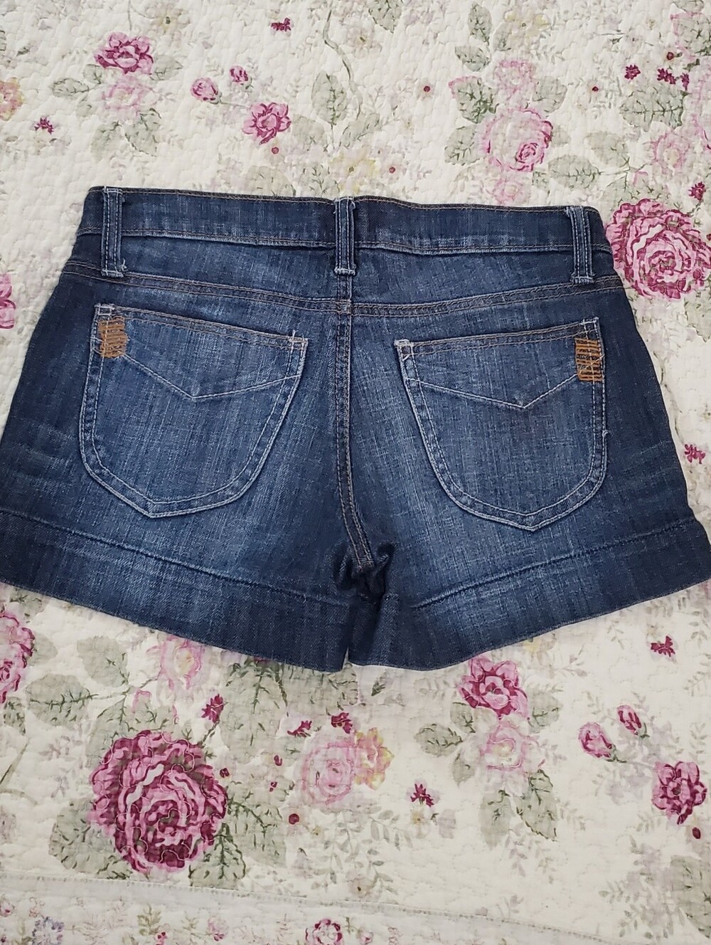 Vintage Costa Blanca Indigo denim Mid Rise Shorts
